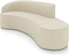 Sofá 4 Lugares 220cm Wendi e Poltrona Steve Suede Bege I01  - Mpozenat