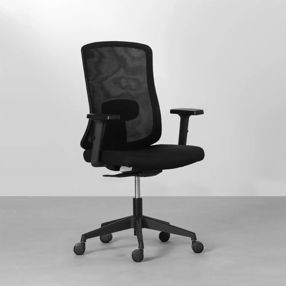 Cadeira Office Singular Baixa - Preto