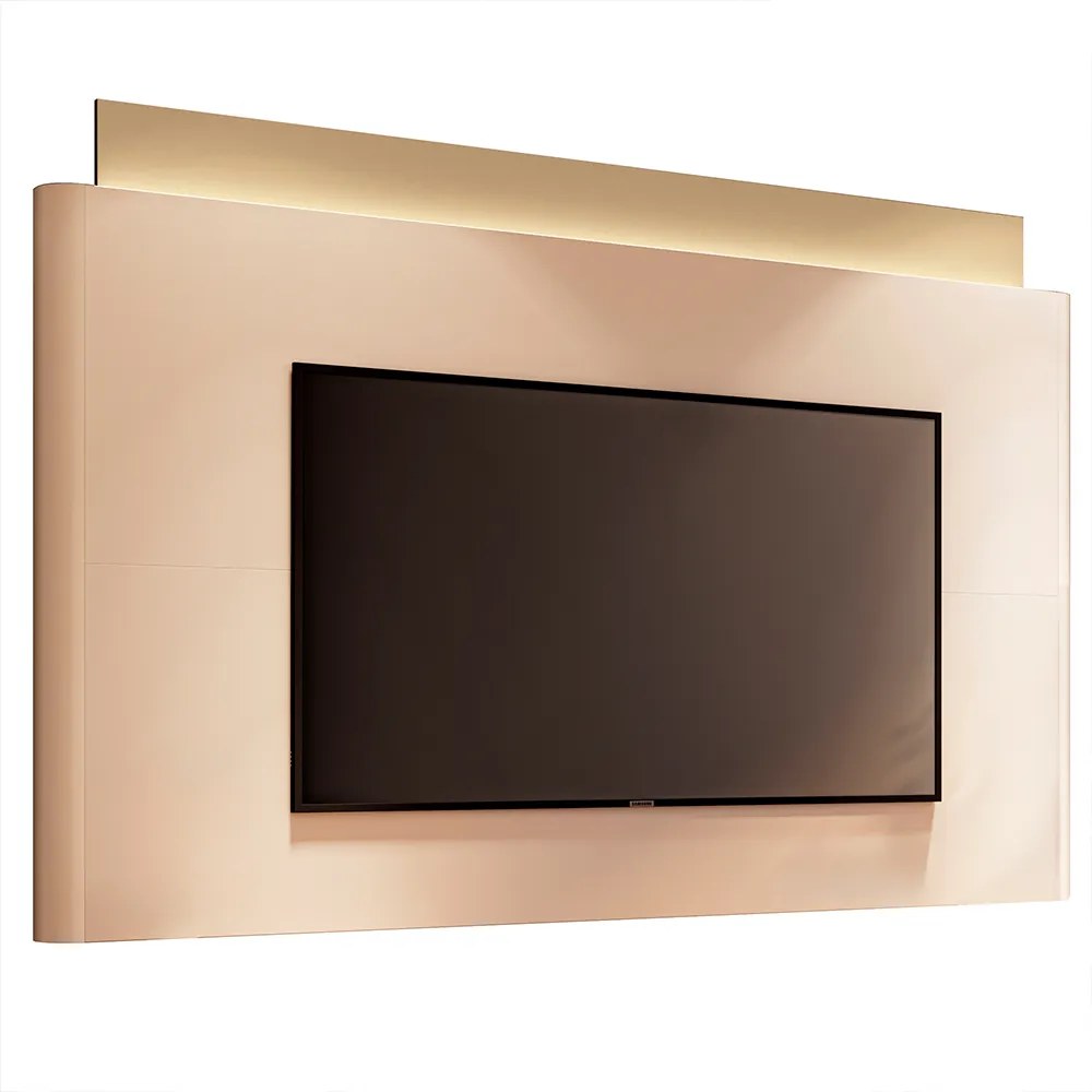 Painel Nobre com LED TV até 85 Polegadas em Off White/Champagne G26 - HB Móveis