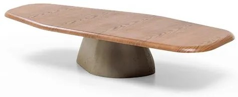 Mesa Centro Baixa Zian Amêndoa Base Concreto Corda - 78951 Sun house