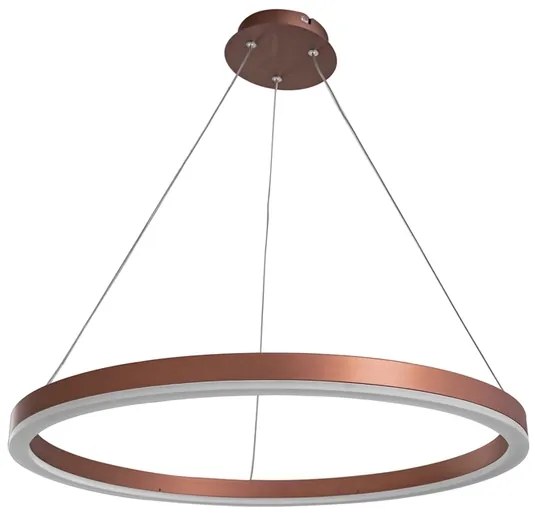 Pendente Led Aluminio Cafe 30W 3000K Luz Amarela Yamamura