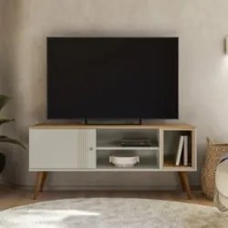 Rack Bancada Para TV 55 Pol 136cm Romeo Off/Nature Z49 - Mpozenato