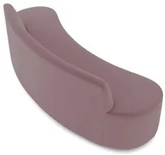 Sofá 2 Lugares para Sala de Estar Living 150cm Koane D06 Veludo Rosa -