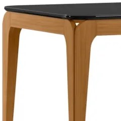 Mesa de Jantar Retangular 120cm 4 Lugares Yuma Ypê/Preto N02 - Mpozena