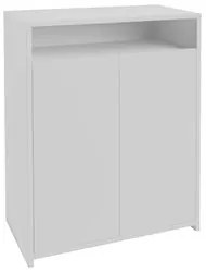 Conjunto Escritório Home Office 4 Peças Look A06 Branco/Ipê - Mpozenat