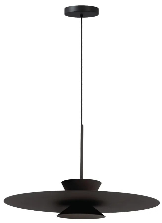 Pendente Tule Ø60X25Cm 1Xmr16 - Usina 25120/60 (ND-F - Nude Fosco, BT - Branco Texturizado)