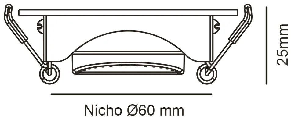 Spot De Embutir Quadrado 3W 6500K Led Bivolt 7,4X7,4X2,5Cm | Opus Eco... (Branco)