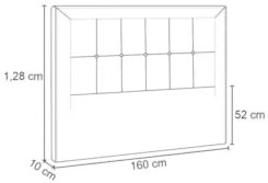 Cabeceira Cama Box Casal Queen 160cm Paolla Z37 Linho Bege - Mpozenato