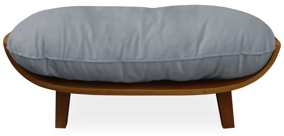 Cama Pet Costela para Cães e Gatos Almofadada Suede Cinza Grafite