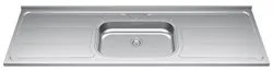 Pia de Cozinha com Cuba 180cm e Válvula Aço Inox - Ghel Plus