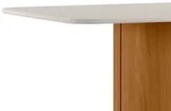 Mesa de Jantar Retangular 160cm 6 Lugares Flex Zuni Ypê/Off N02 - Mpoz