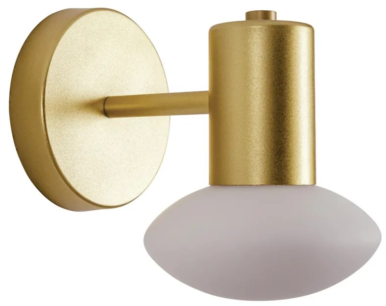 Arandela Sakai Ø12X18X15,5Cm 1Xg9 Vidro Disco Asteroide / Haste Fixa |... (MR-T - Marrom Texturizado, FOSCO)