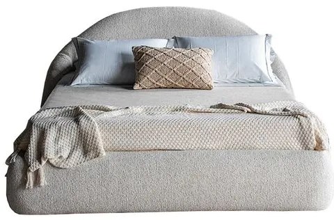 Cama King Size Aurora Cabeceira Base Bouclé Italy - 77615 Sun House
