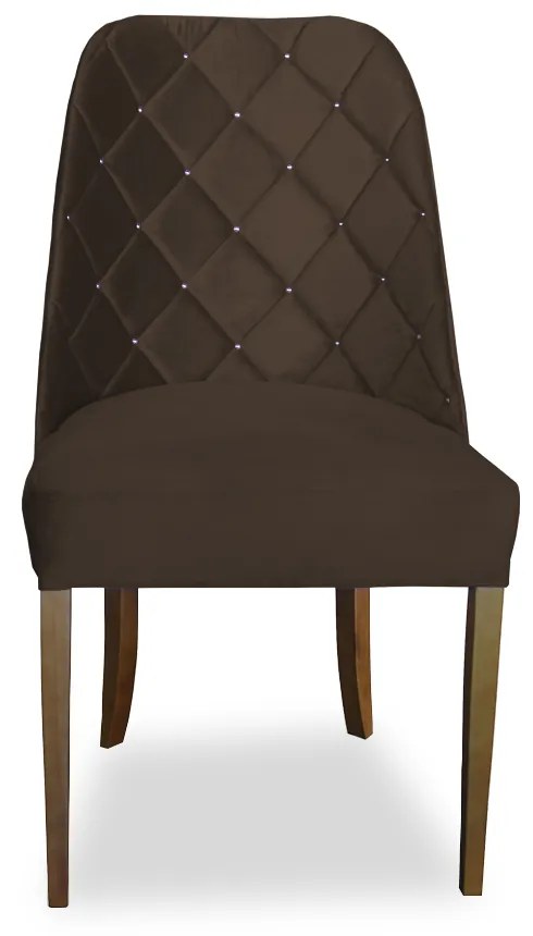Cadeira de Jantar Dublin Suede Marrom