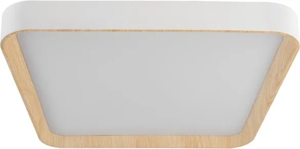 Plafon Led De Sobrepor Quadrado Metal 36W 3000K Eve - BRANCO