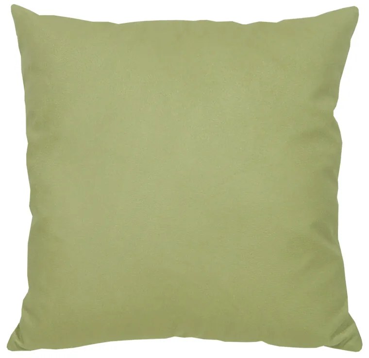 Capa de Almofada Olimpya em Suede Tons Verde Fendi - Liso Verde - 50x50cm