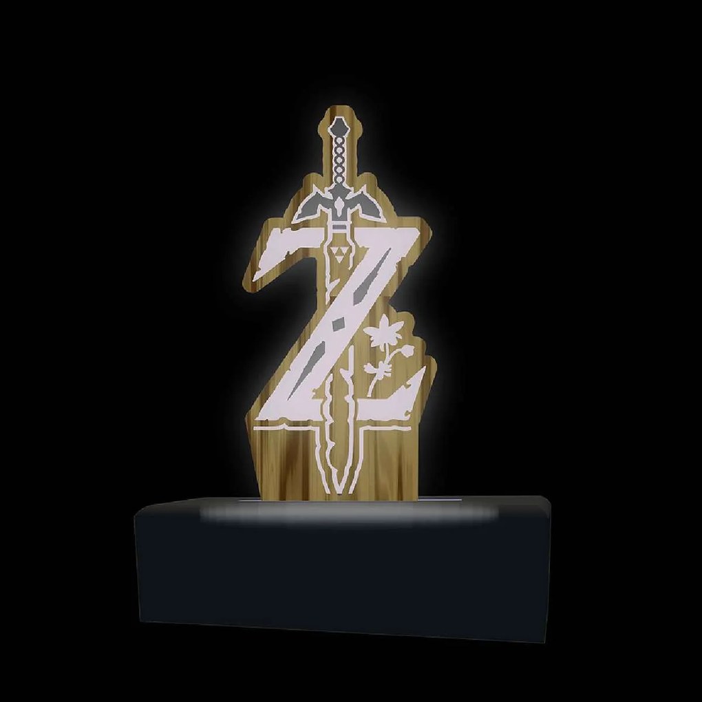 Luminária em Acrílico Logo Zelda