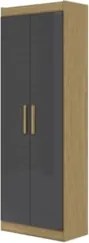 Armário Multiuso Lavanderia 60cm Lorandel Atacama/Grafite A15 - Mpozen