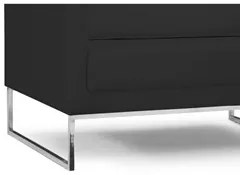 Poltrona Decorativa Maia 106cm C05 Corano Preto - Domi
