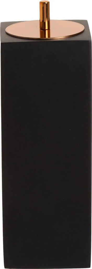 Porta Escova de Dentes Resina Preto Fosco - Red Gold