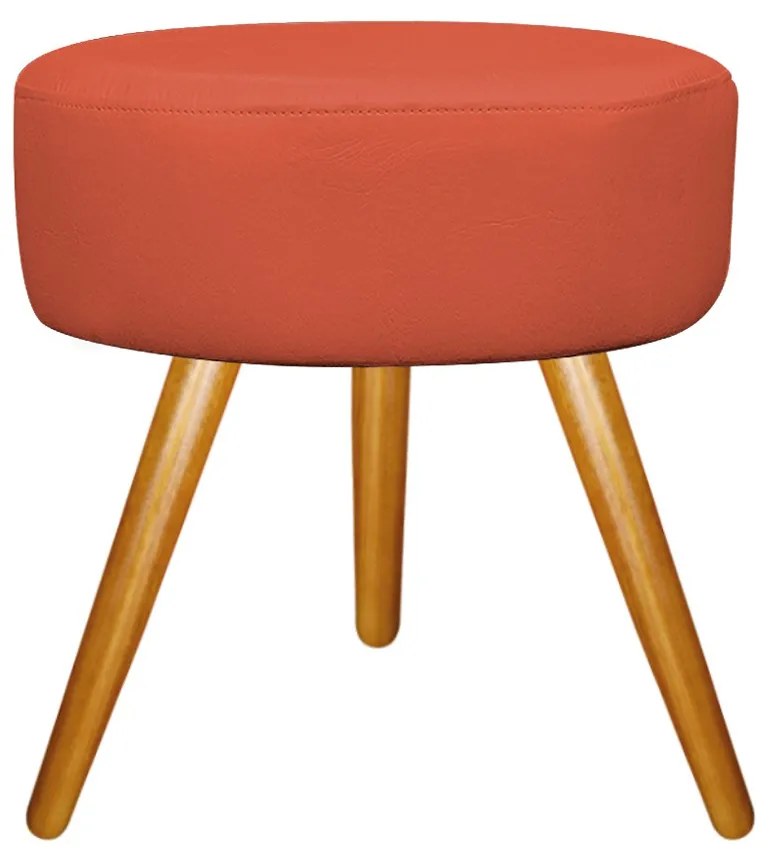 Kit 02 Puffs Sofia Palito Mel Suede Terracota - ADJ Decor