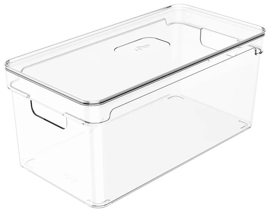 Organizador Com Tampa Clear 30 x 15 x 13 cm
