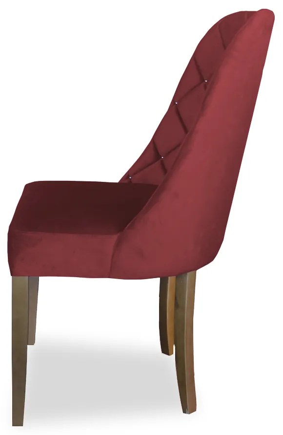 kit com 8 Cadeiras de Jantar Dublin Suede Vermelho