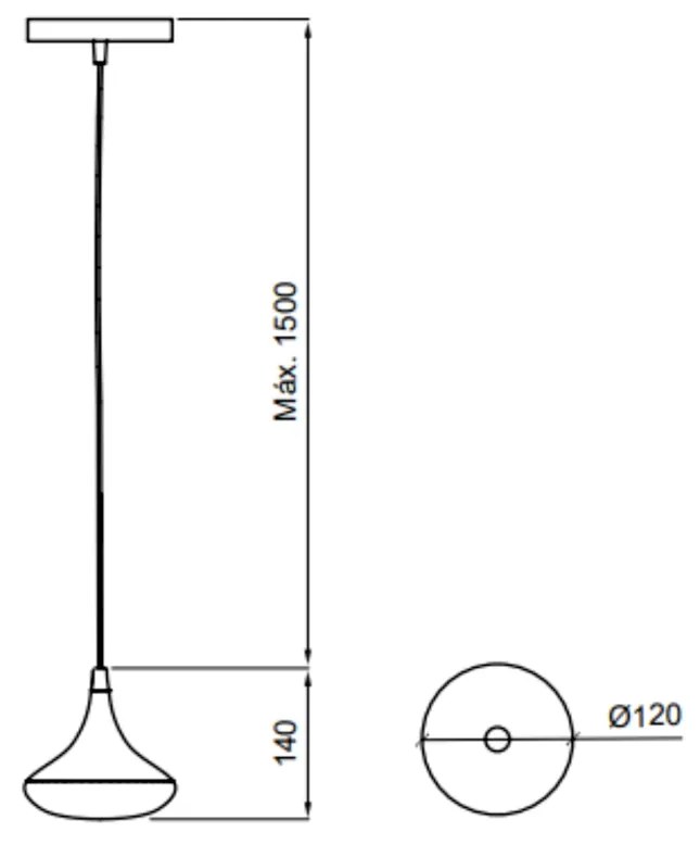 Pendente Movement Ø12X14Cm 1Xg9 Por Waldir Junior - Usina 51035/1 (BT - Branco Texturizado)