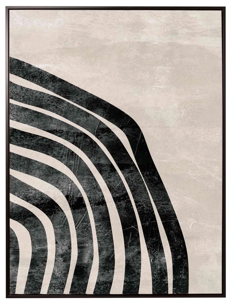 Quadro de Parede Decorativo em Canvas Ondas 100x75x4 cm - D'Rossi