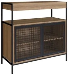 Gabinete de Banheiro Liny 80cm e Espelheira Moscow Mel Z54  - Mpozenat
