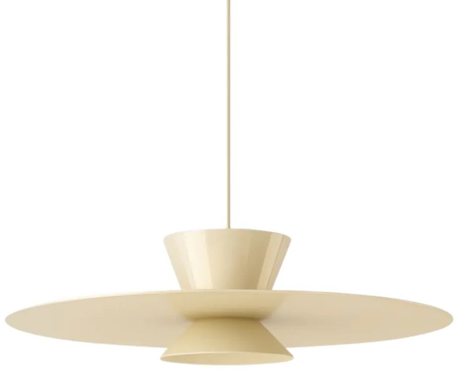 Pendente Tule Ø50X25Cm 1Xmr16 - Usina 25120/50 (ND-B - Nude Brilho, Igual a Cor 1)