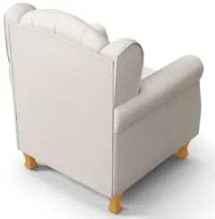 Kit 02 Poltronas de Amamentação Pés Madeira Lucy Z39 Suede Bege - Mpoz