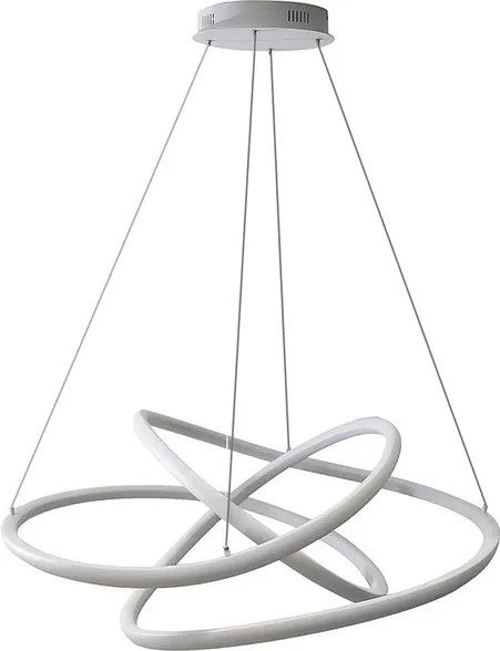 Pendente Led Metal Silicone Branco 72W 4000K Flow