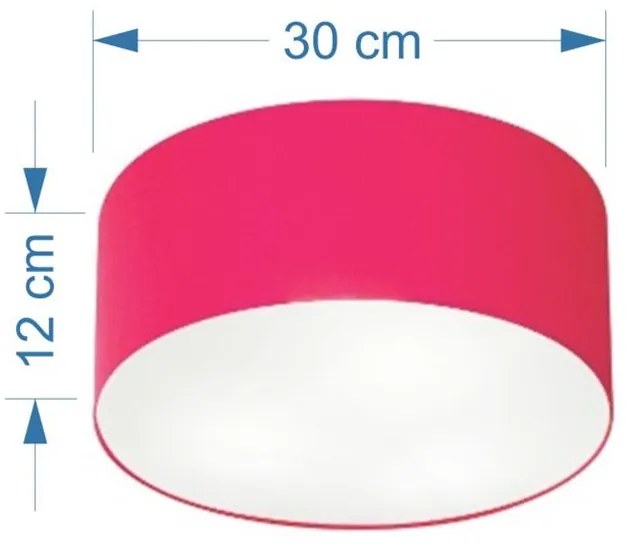 Plafon Para Sala Cilíndrico SL-3010 Cúpula Cor Rosa Pink
