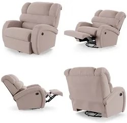 Poltrona do Papai Reclinável Kalie Glider Giratória Massagem FH9 Velud
