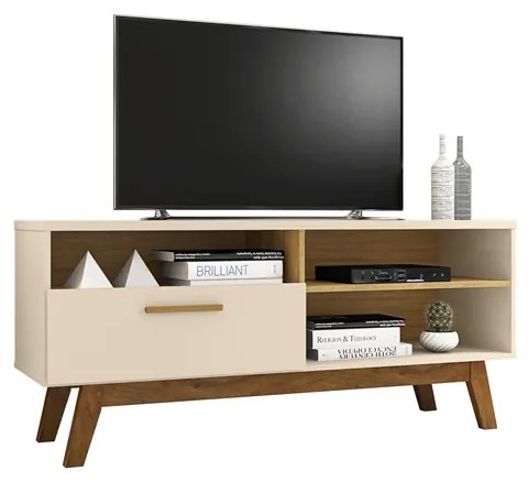 Rack Paládio Off White Cinamomo - Bechara Móveis