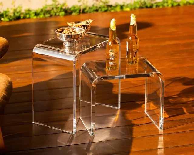 Banco de Acrilico Curve - MDO2  MDO2