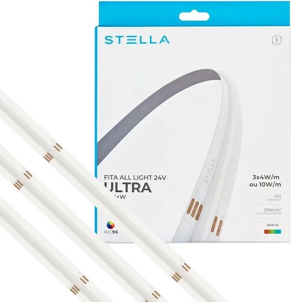 Fita De Led 24v Rgb+W 5m Irc96 All Light Ultra