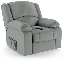 Poltrona do Papai Reclinável Pietra Controle Power Elétrico FH9 PU Cin