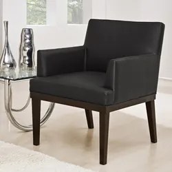 Kit 02 Poltronas Decorativas Vitória W01 Corano Preto - Mpozenato