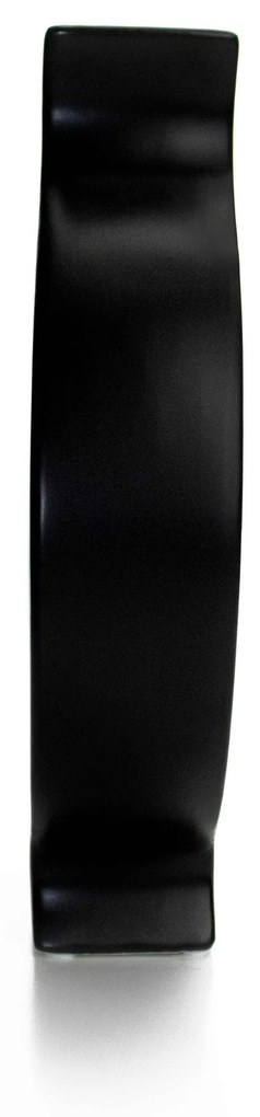 Vaso Decorativo em Cerâmica Vazado Preto 29x19 cm - D'Rossi
