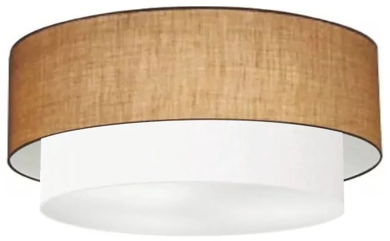 Plafon Para Banheiro Cilíndrico SB-3024 Cúpula Cor Palha Branco