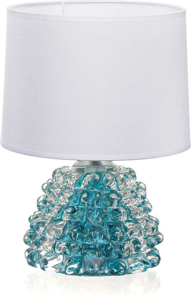 Kit Abajur de Murano Sottile Riccio P + Cúpula - Verde Esmeralda Verde Esmeralda