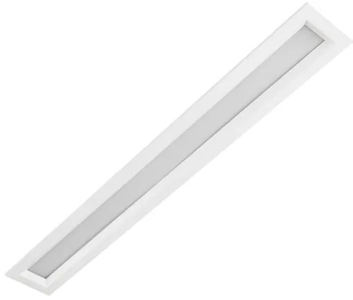 Plafon Led Embutir Aluminio Branco 3000K 18W Sevilha
