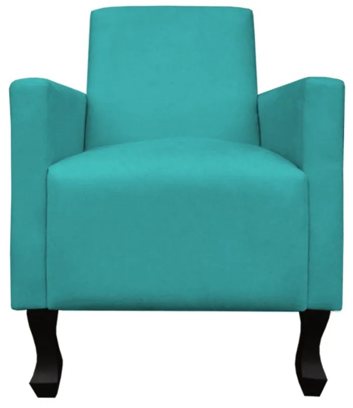 Poltrona Amamentação Sofia Suede Azul Tiffany