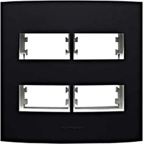 Placa 4X4 4 Modulos Distanciados Preto Inova Pro Class