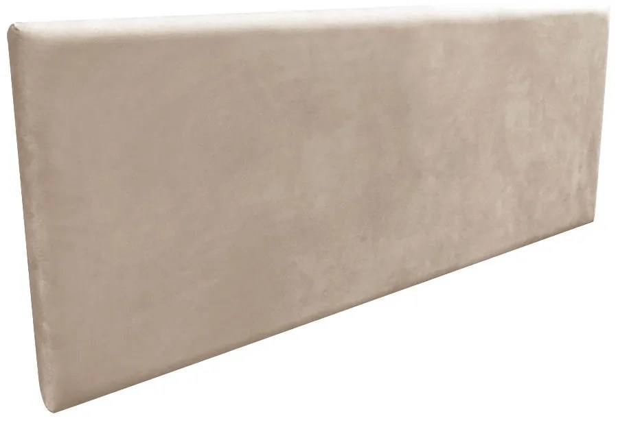 Cabeceira Painel Clean para Cama Box Casal 140 cm Suede M11- D'Rossi - Bege