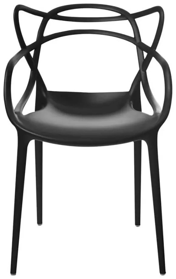 Kit 04 Cadeiras Allegra Preto e 01 Mesa de Jantar 04 Lugares Jade 90 cm Natural Base Metálica Industrial Preto - D'Rossi