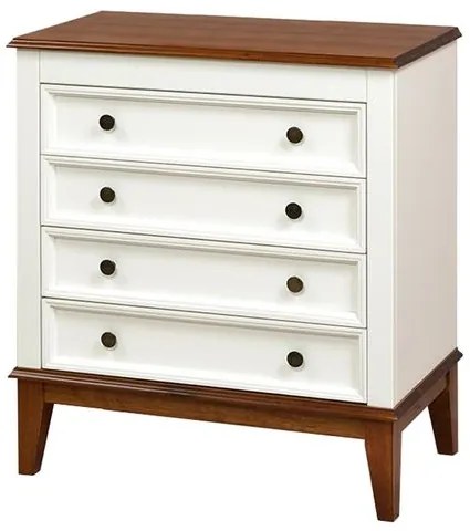 Comoda Luna 4 gavetas Branca 83cm - 58740 Sun House