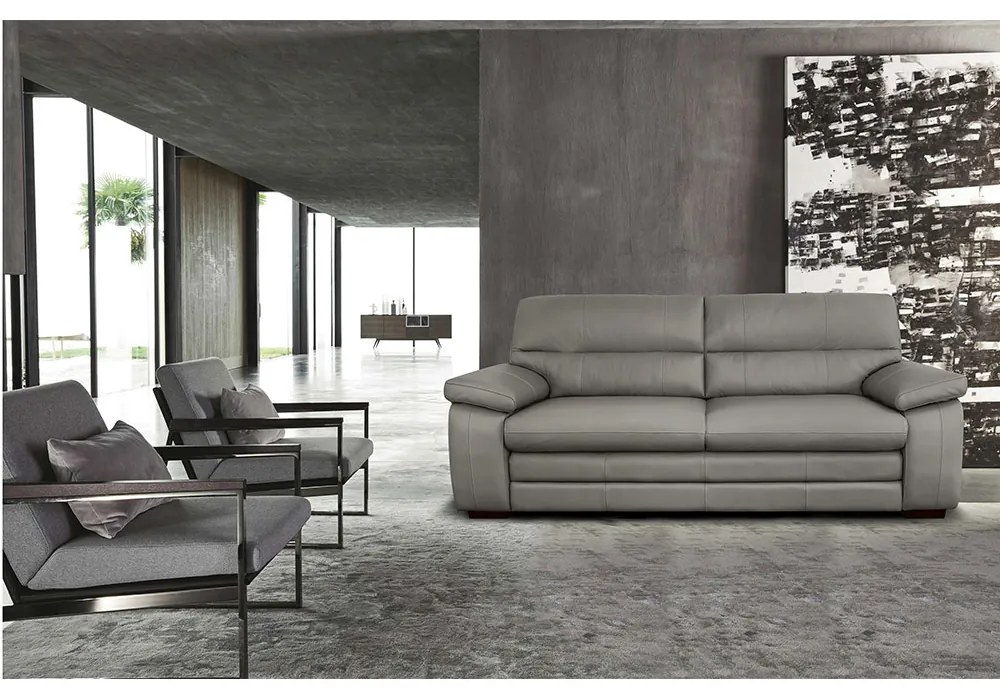 Sofá de Couro Talim - 225cm